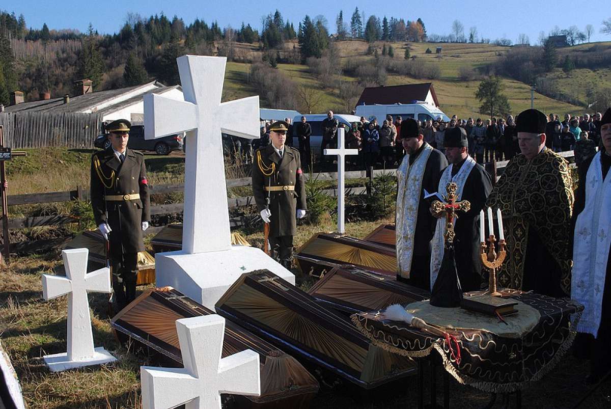 На Сколівщині перепоховали останки вояків І Світової війни