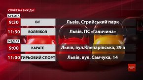 Спортивні події на вихідних у Львові