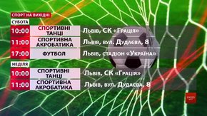 Спортивні події на вихідних у Львові
