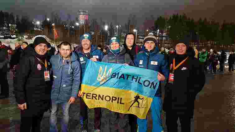 Підтримати луганську «Зорю» на матчі у Швеції прийшли українські біатлоністи