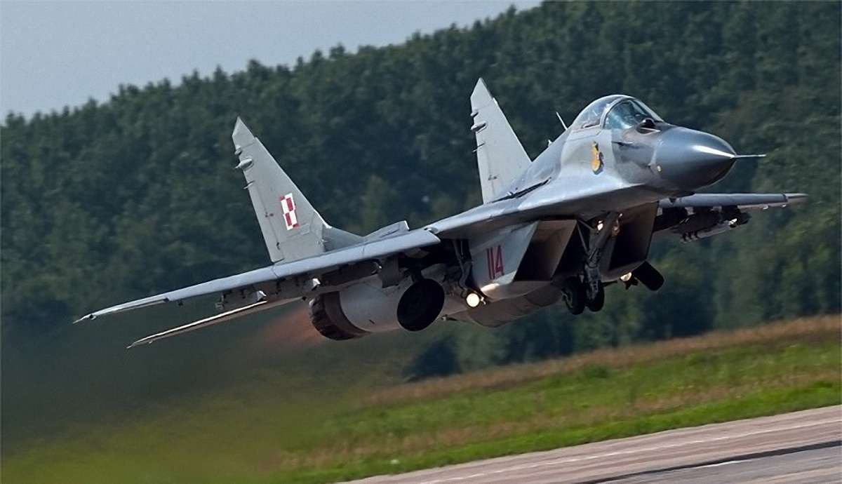 У Польщі розбився військовий винищувач МіГ-29
