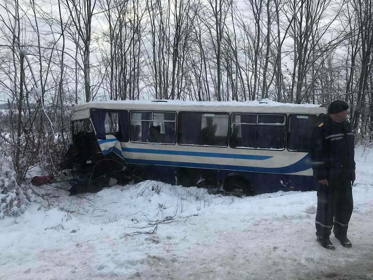 Біля Дрогобича  у ДТП потрапили рейсовий автобус та вантажівка