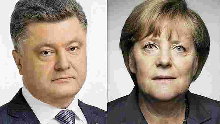 Порошенко і Меркель обговорили, як відновити роботу СЦКК на Донбасі