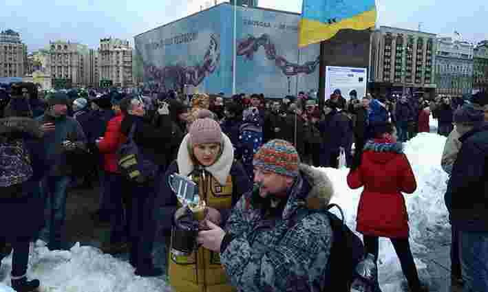 На Майдані Незалежності у Києві влаштували акцію проти «маршів Саакашвілі» 