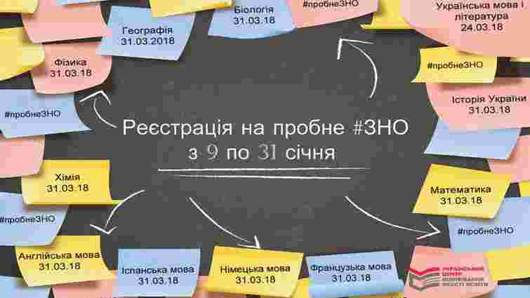 В Україні з 9 січня починається реєстрація на пробне ЗНО