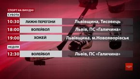 Спортивні події на вихідних у Львові