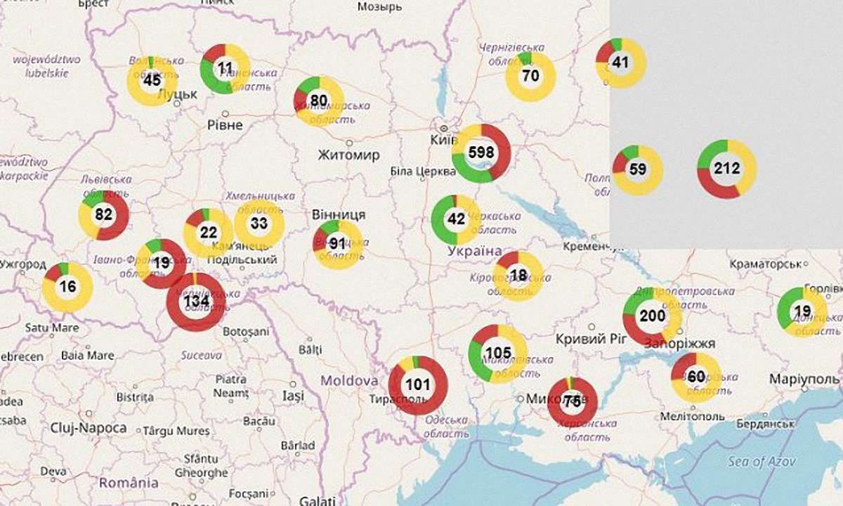 Інтерактивну мапу сміттєзвалищ доповнили інформацією про пункти прийому макулатури і пластику