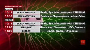 Спортивні події на вихідних у Львові