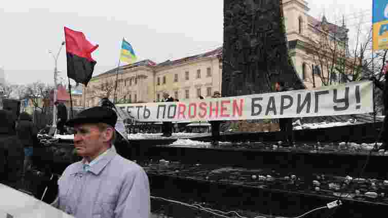 На акцію підтримки Саакашвілі у Львові прийшли близько тисячі його прихильників