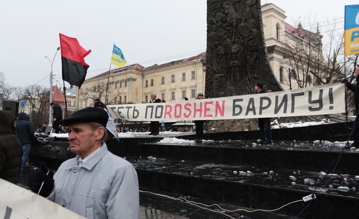 На акцію підтримки Саакашвілі у Львові прийшли близько тисячі його прихильників