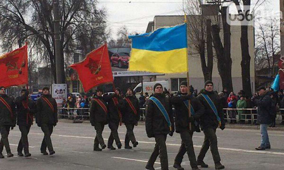МВС почало розслідування через використання радянської символіки бійцями НГУ в Кривому Розі