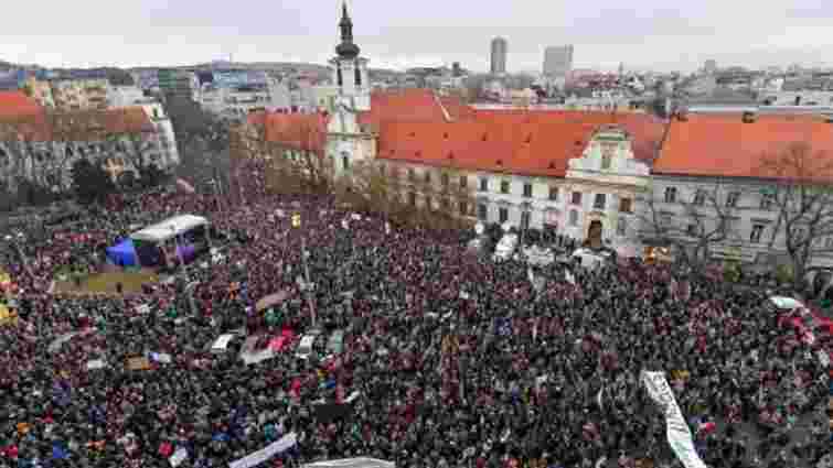 У Словаччині після вбивства журналіста пройшли наймасовіші протести за останні 29 років