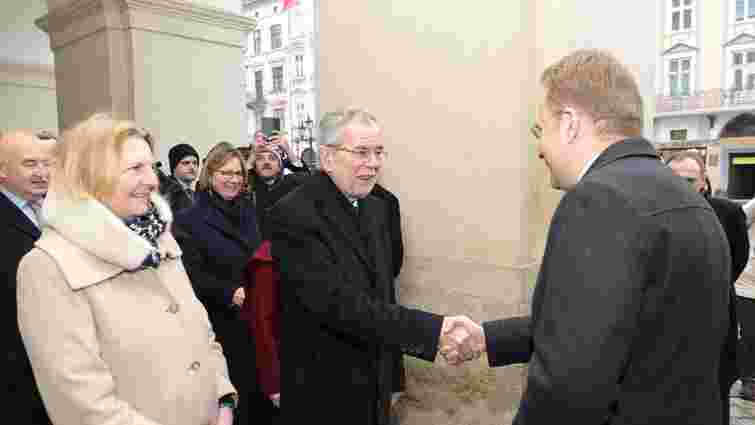 Президент Австрії розпочав свій візит до Львова з відвідин Ратуші