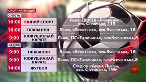 Спортивні події на вихідних у Львові