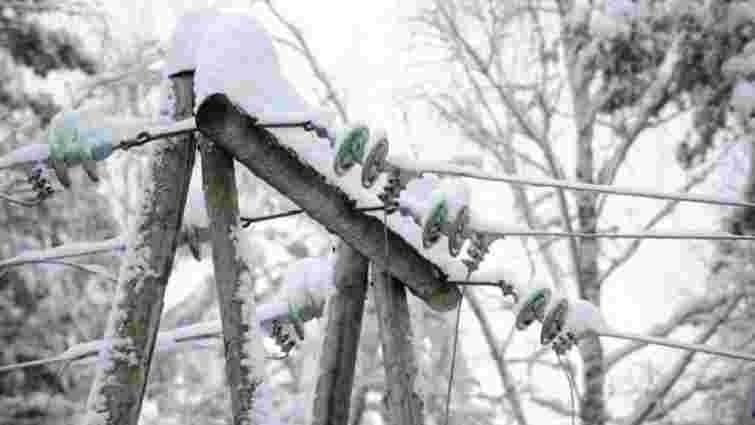 Через сильний сніг на Волині без світла залишились 19 населених пунктів