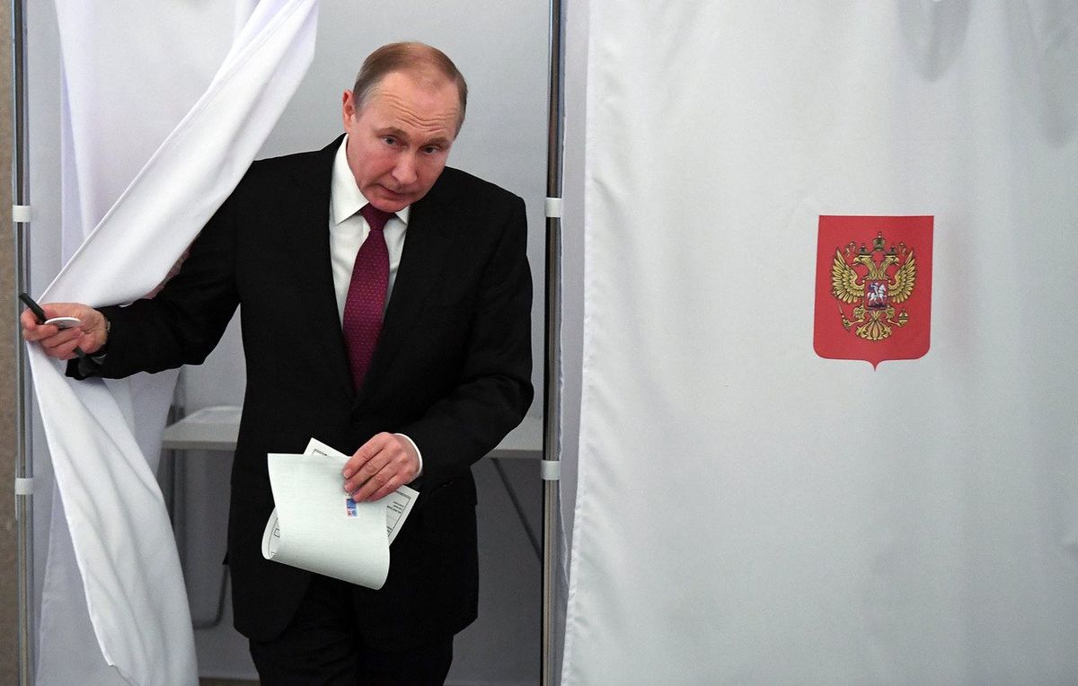 На виборах президента РФ Володимир Путін отримав понад 70% голосів