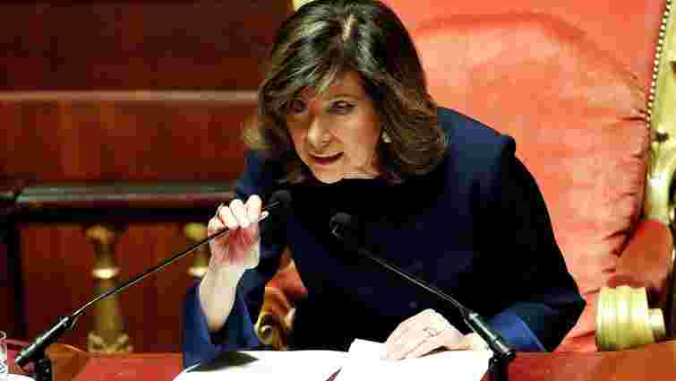 Сенат Італії вперше в історії очолила жінка