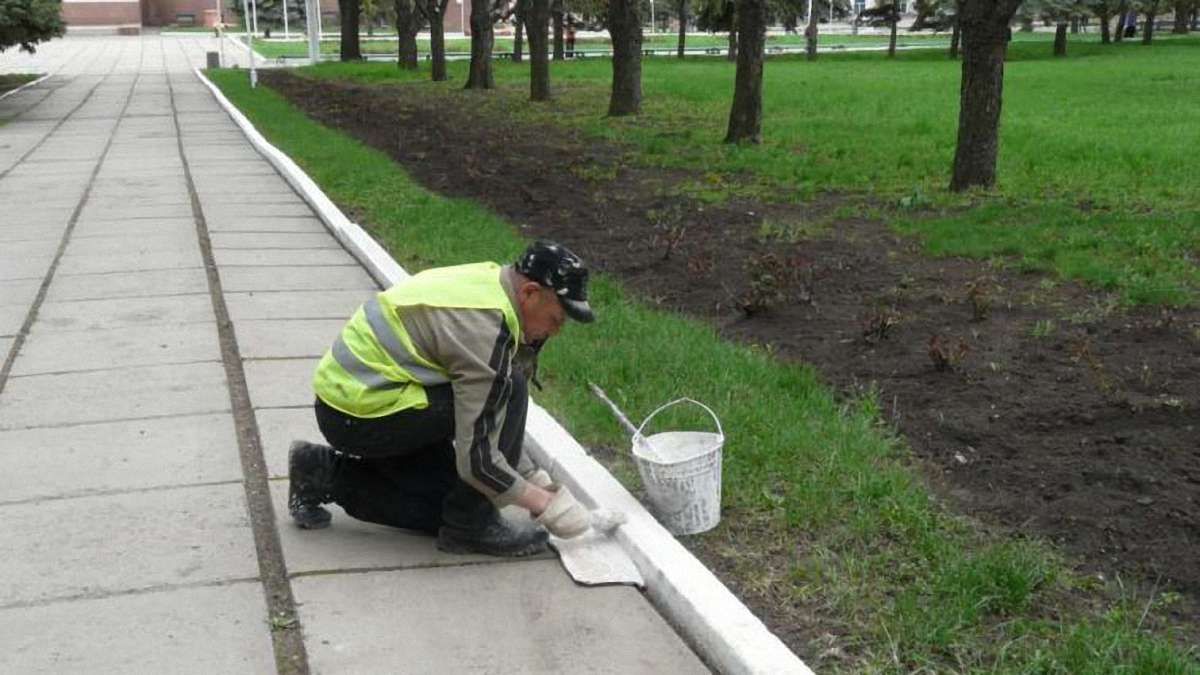 В Івано-Франківську штрафуватимуть за побілку бордюрів і дерев