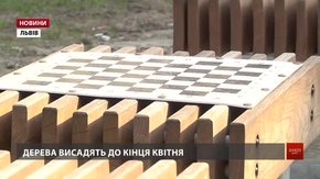 У мікрорайоні Рясне-1 можна грати шахи просто неба