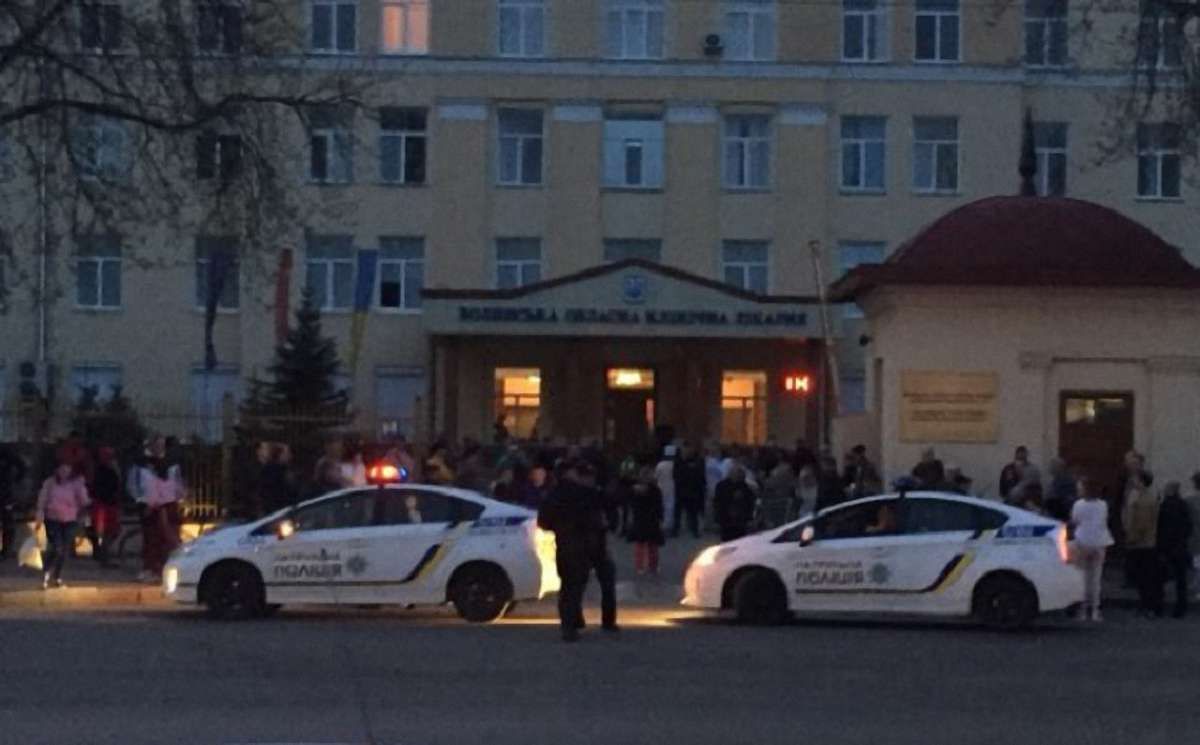 Через повідомлення про бомбу із лікарні в Луцьку евакуювали 750 пацієнтів