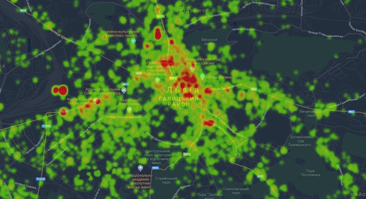 Карта злочинності Львова