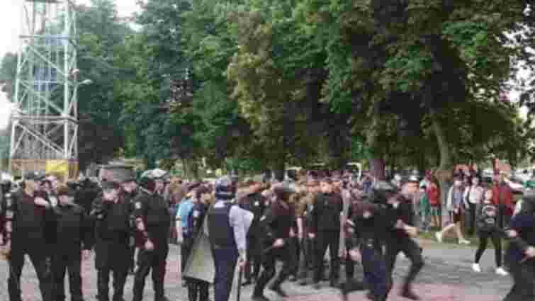 На футбольному матчі в Черкасах сталася масова бійка, поліція затримала 26 учасників