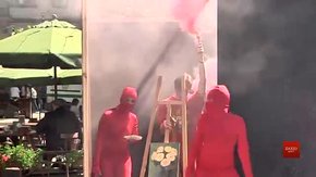 Флешмобом з фаєрами і бензопилою запросили на #NWE-фестиваль креативних індустрій