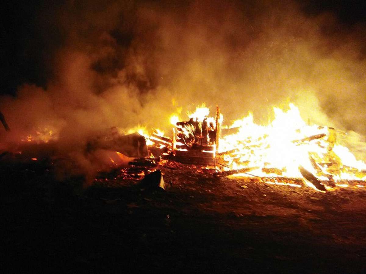 Дерев'яна церква УПЦ (МП) згоріла на Житомирщині