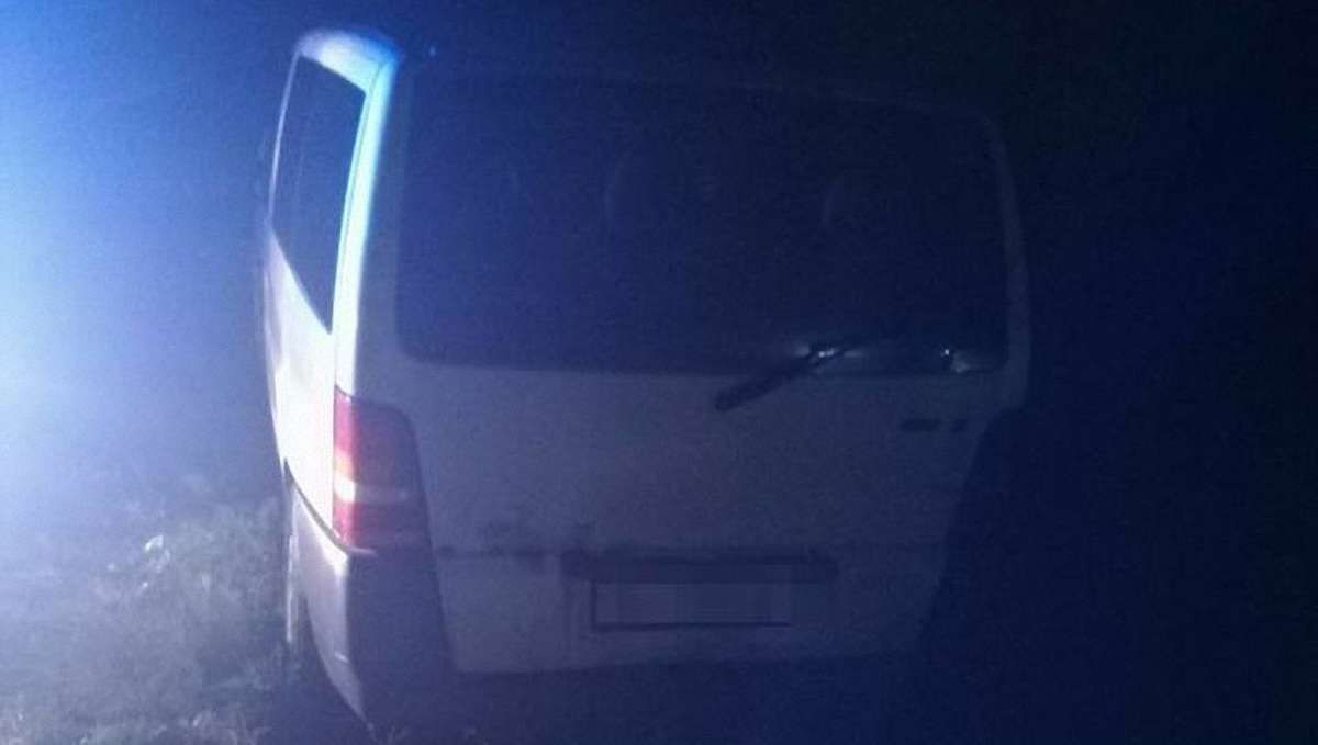 На Львівщині мікроавтобус під кермуванням водія напідпитку з'їхав у кювет