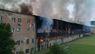 У Львові загасили масштабну пожежу на території спорткомплексу СКА