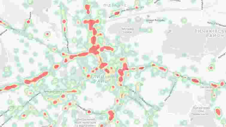 Карта ДТП Львова