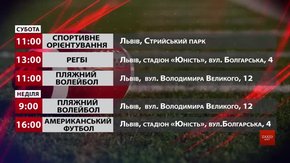 Спортивні події на вихідних у Львові
