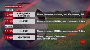 Спортивні події на вихідних у Львові