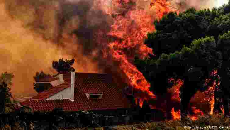 Кількість жертв масштабних лісових пожеж у Греції зросла до 88