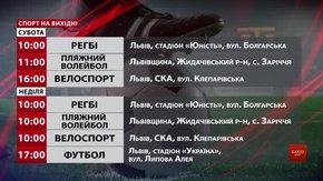 Спортивні події на вихідних у Львові