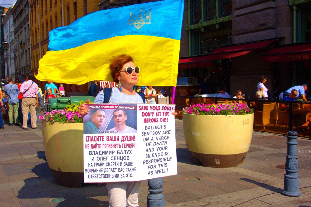 У Росії провели одиночні пікети на підтримку українських політв'язнів