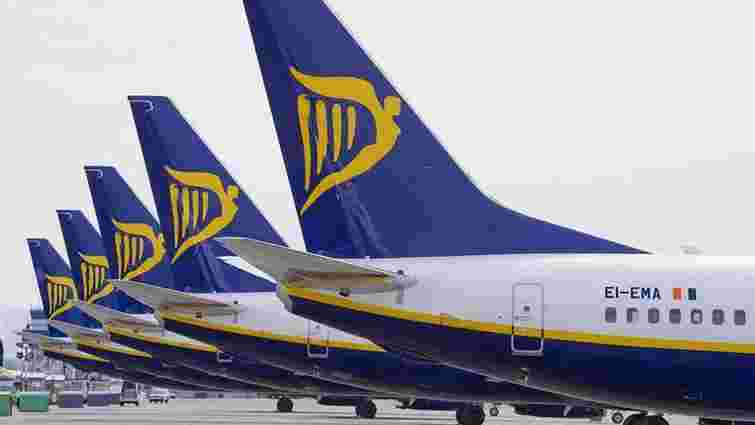 Лоукостер Ryanair почне польоти з України 3 вересня