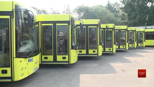 До Львова прибула перша партія нових білоруських автобусів МАЗ