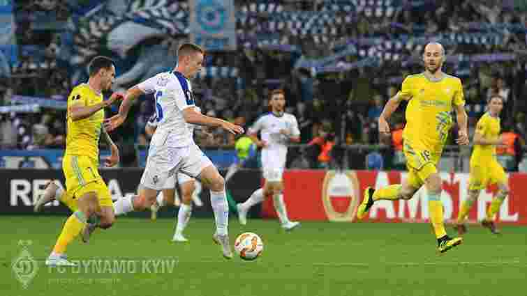 «Динамо» втратило перемогу над «Астаною» у Лізі Європи на останній хвилині матчу