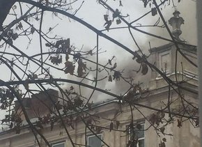 Масштабна пожежа у Львівській обласній клінічній лікарні