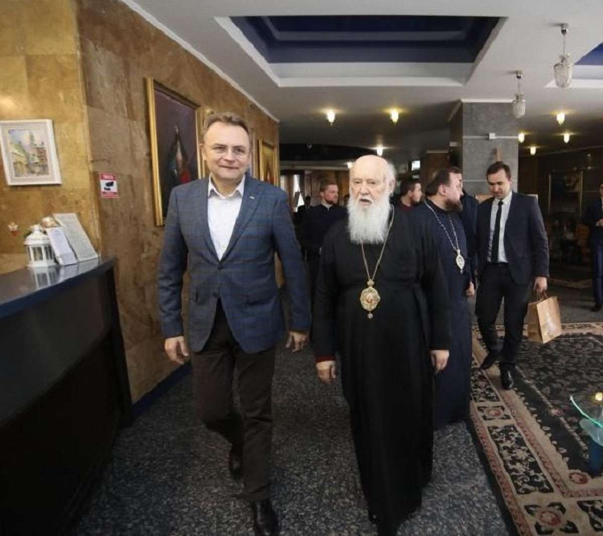 Патріарх Філарет зустрівся з мером Львова Андрієм Садовим 
