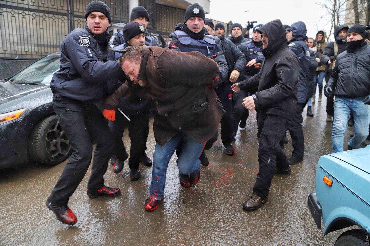 В Одесі поліція затримала учасників акції на підтримку військовополонених моряків