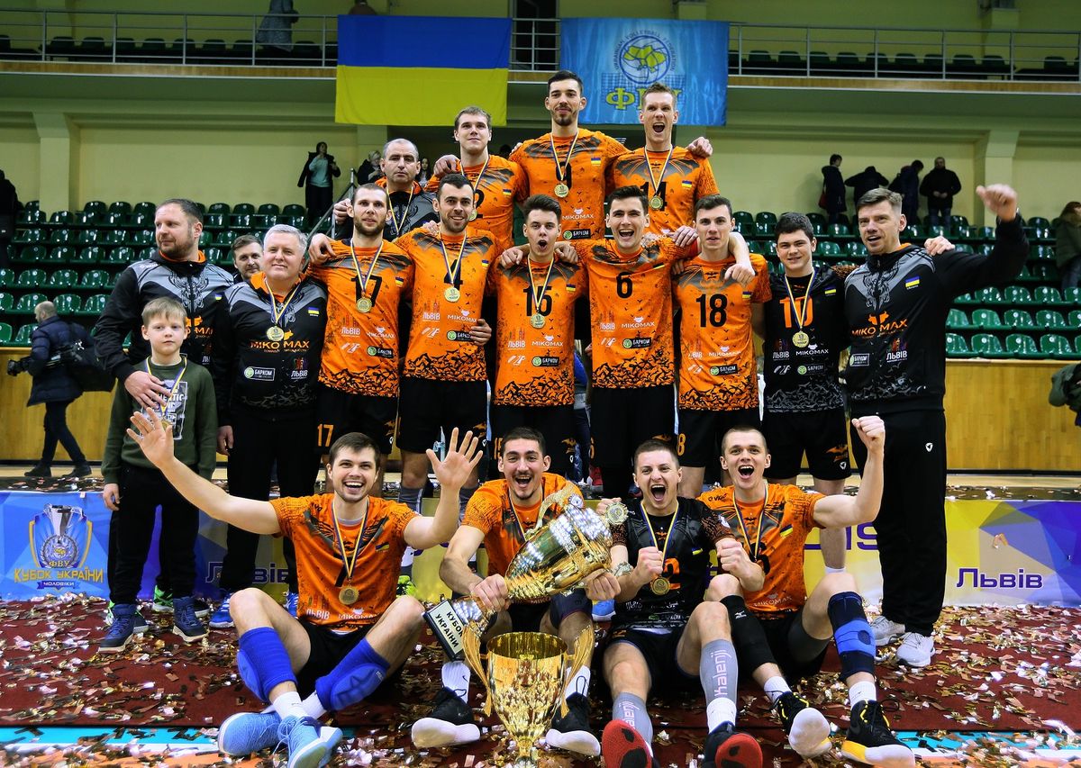 Львівські волейболісти «Барком-Кажани» втретє вибороли Кубок України 