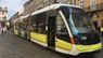 На вулиці Львова виїхав перший трамвай з новим брендуванням. Фото дня
