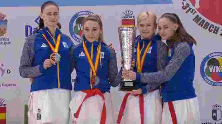 Українські каратистки здобули «золото» на чемпіонаті Європи