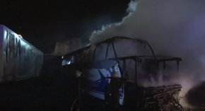 У Львові згорів автобус Neoplan