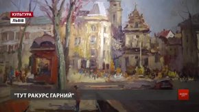 Художник Віктор Стогнут показує на виставці ранньовесняний Львів, пейзажі Карпат і Хортиці