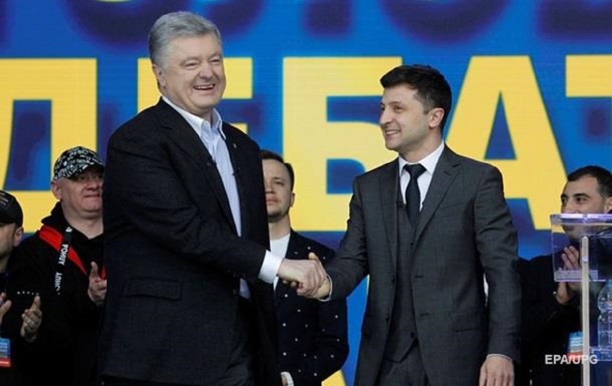 Порошенко привітав Зеленського з офіційними результатами виборів