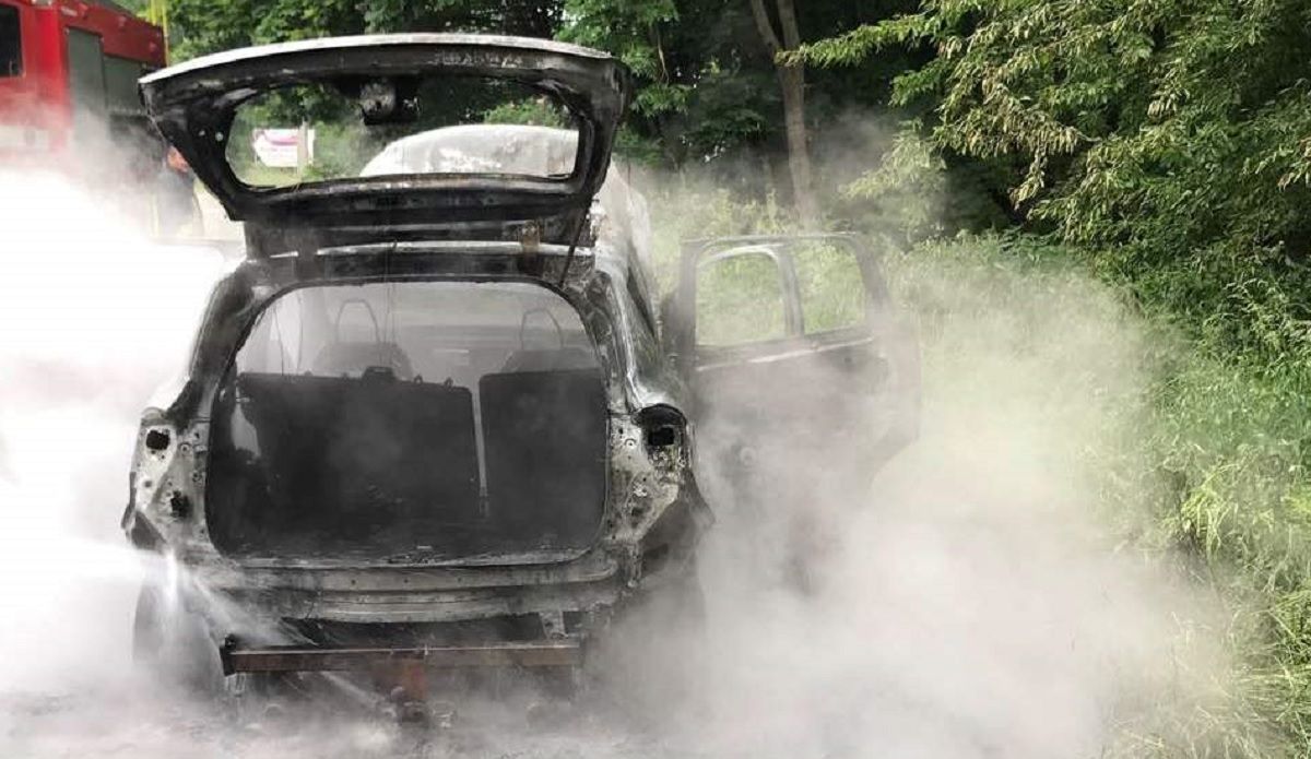 У Городоцькому районі на Львівщині згорів автомобіль