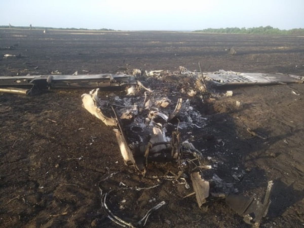 Під Харковом під час навчання розбився військовий літак